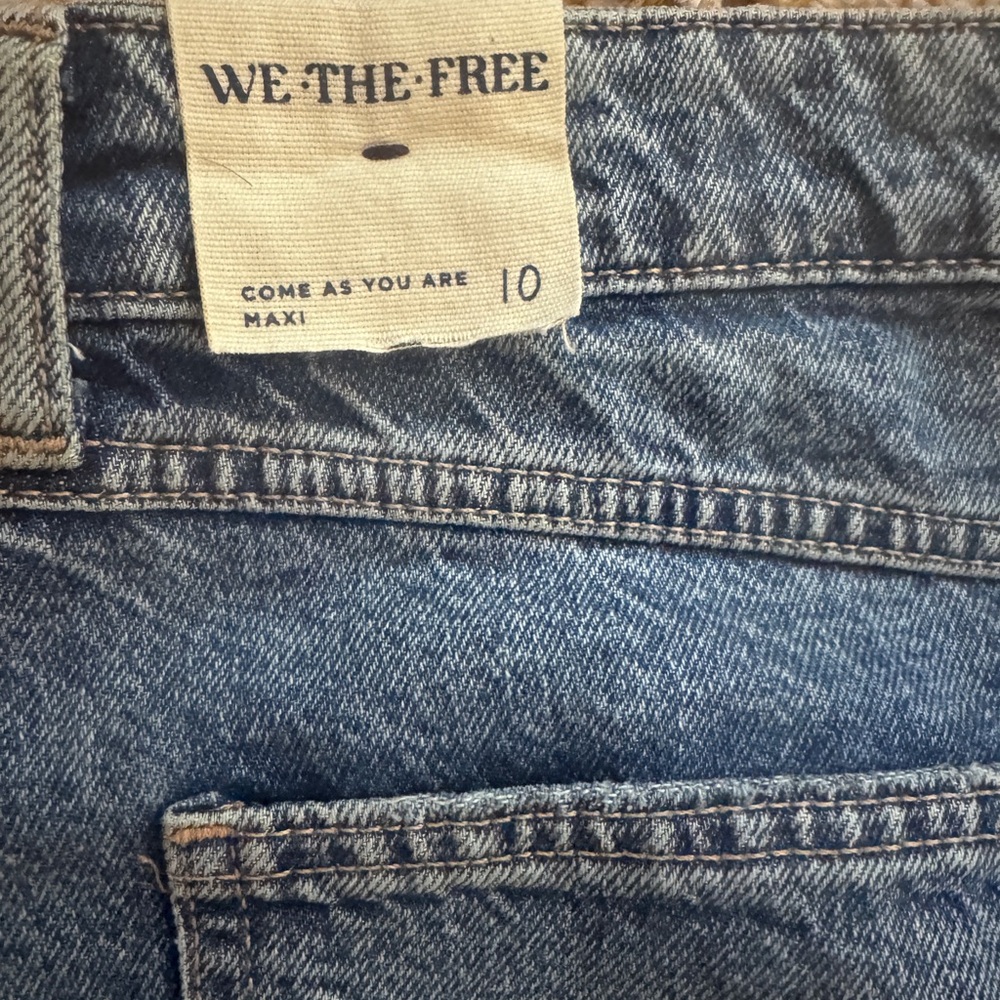 We The Free Come As You Are Denim Maxi Skirt NWT - Picture 6 of 8